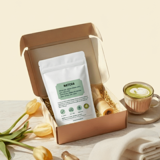 Coffret Matcha Premium & Cérémonial : un rituel bien-être complet à offrir pour Pâques ou la Fête des Mères. Matcha, chasen, chawan, douceur et plaisir.