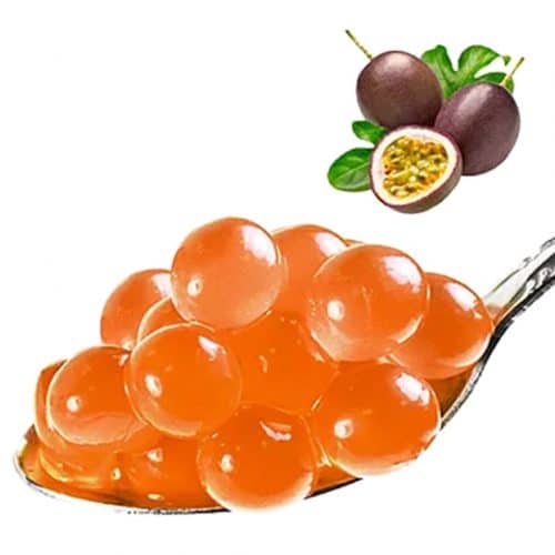 Perles de fruits de la passion pour vos bubble tea - Les Thélices de Sophie