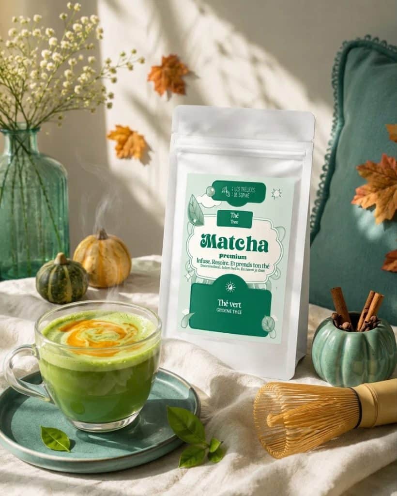 Matcha Premium d’Uji (Japon) pour latte matcha onctueux, frappés, recettes et rituels bien-être. Énergie douce, riche en antioxydants, pour thé matcha maison