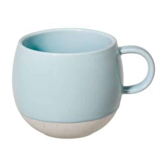 Serveer je gourmet Matcha Latte, Chai latte of warme chocolademelk in deze mooie Blue Cappu Cup met een inhoud van 350 ml Diameter van de kop: 9, cm Hoogte van de kop: 8 cm