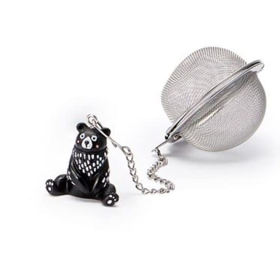 Boule à thé ourson noir, un infuseur aussi mignon que pratique pour savourer chaque tasse avec douceur. Idée cadeau craquante !