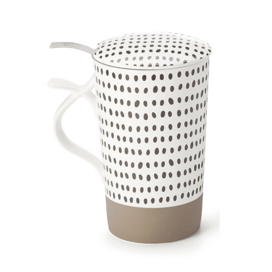 Une tasse infuseur élégante et généreuse (0,4L), avec filtre inox intégré, pour savourer ton thé préféré sans compromis sur le style ni sur l’arôme.