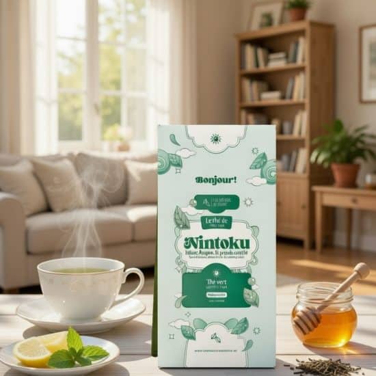 Découvrez le Kabusecha “Thé de Nintoku” : thé vert japonais semi-ombragé aux feuilles vert foncé et notes d’herbes douces, épices florales et umami.