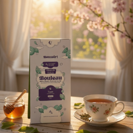 Dites Bonsoir à l'infusion de Bouleau, une infusion pure et végétale. Une clarté douce et apaisante pour accompagner la soirée.