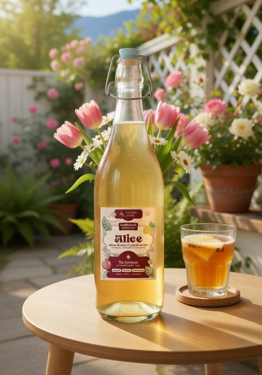 Kombucha artisanal et naturel, brassé à la main en Belgique. 1L de plaisir pétillant et sain, riche en probiotiques.