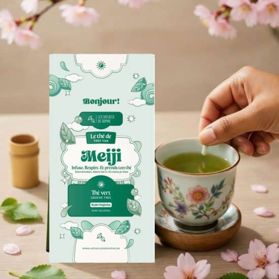 Découvrez le Kuki Hojicha « Meiji », un thé vert japonais torréfié aux notes grillées et chaleureuses. Un grand cru doux et faible en caféine.