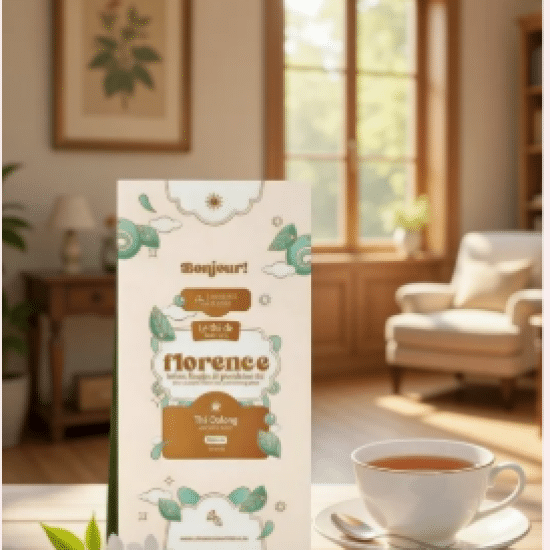 Dites Bonjour au thé de Florence, un Oolong doux et harmonieux. Une énergie équilibrée et sincère qui t'apaise à chaque gorgée.