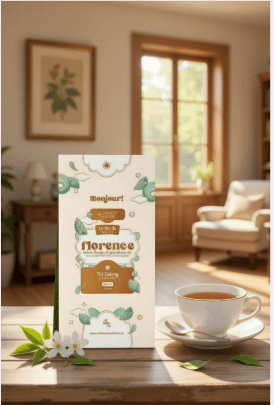 Dites Bonjour au thé de Florence, un Oolong doux et harmonieux. Une énergie équilibrée et sincère qui t'apaise à chaque gorgée.