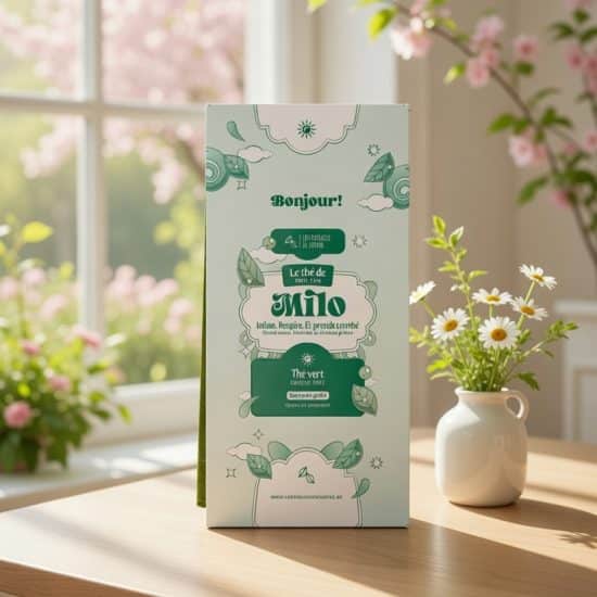 Dites Bonjour au thé de Milo, un mélange chaud et réconfortant mélant houjicha et sarrasin grillé. Une force douce et confiante dans la tasse.